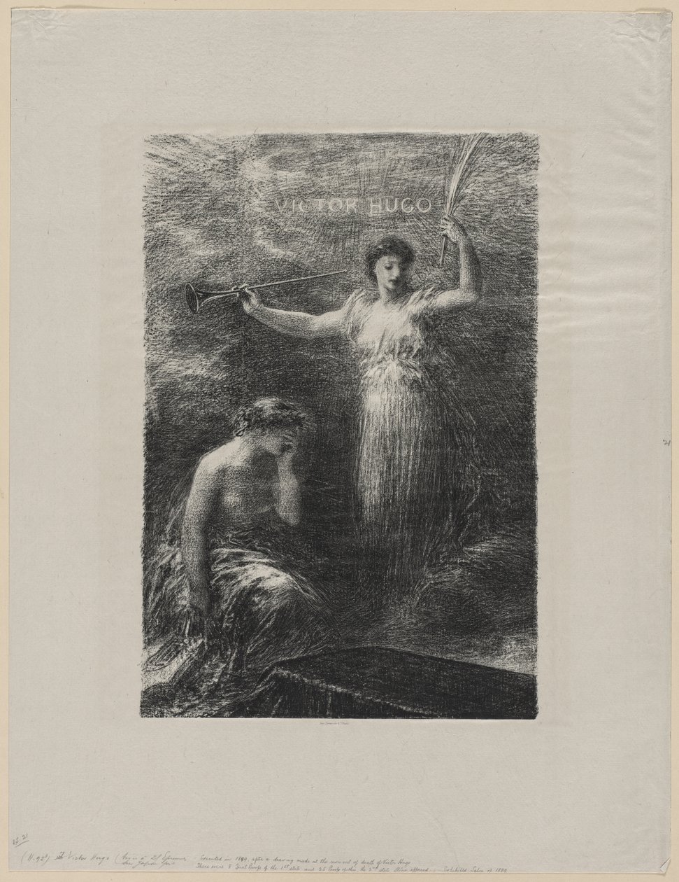Til Victor Hugo af Ignace Henri Jean Fantin Latour