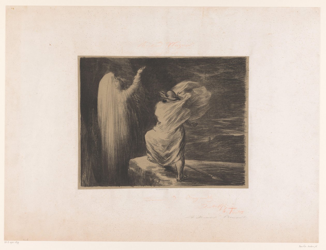 Wotan tilkalder jordgudinden Erda Siegfried. Akt III. Evocation d