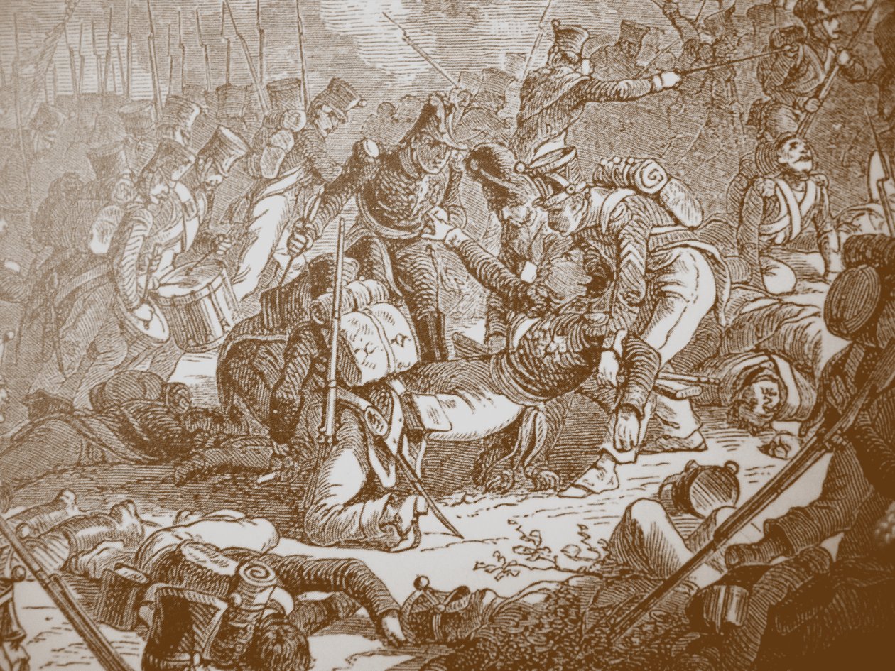 General Gudins død i slaget ved Valutino, 1830