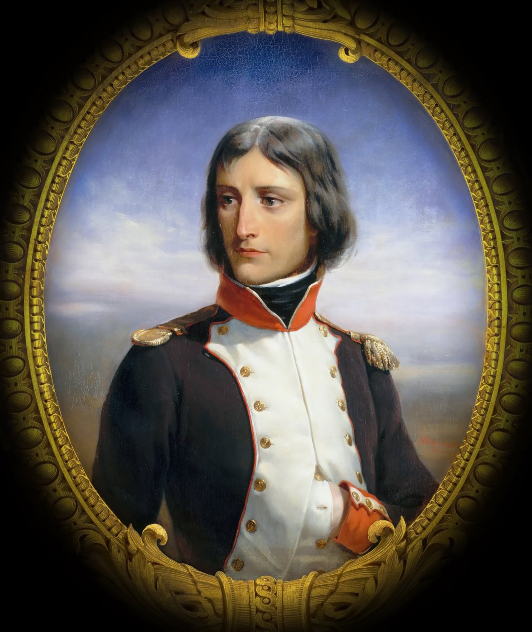 Napoleon Bonaparte som oberstløjtnant for 1. bataljon af korsikanske republikanske frivillige af Henri Felix Emmanuel Philippoteaux