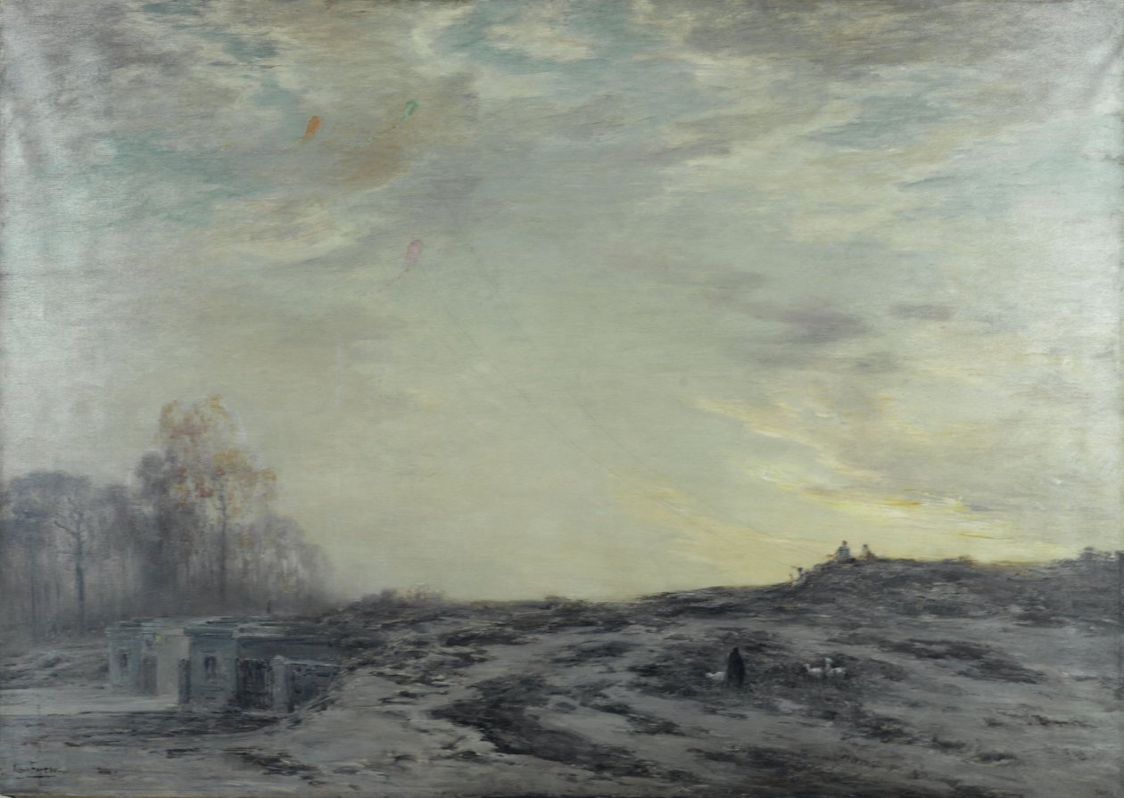 La Banlieue de Paris aux environs des fortifications, ca. 1923 (olie på lærred) af Henri Foreau