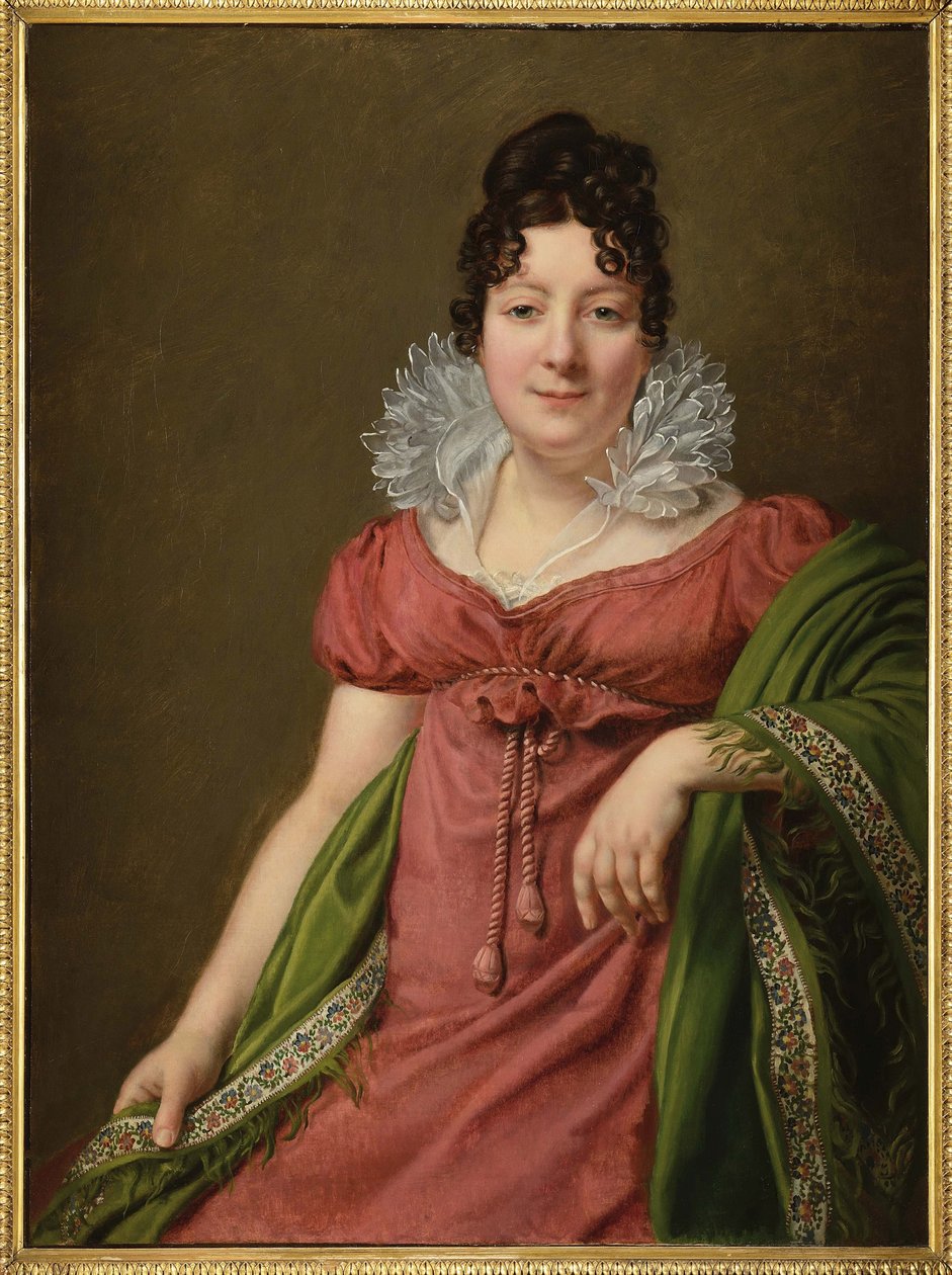 Marie Therese Bourgoin, fransk skuespillerinde, elskerinde af kejser Alexander I af Rusland - Portræt af Marie-Therese Bourgoin (1781-1833), elskerinde til kejser Alexander I, af Riesener, Henri-Francois (1767-1828). Olie på lærred, ca 1809. Størrelse: 95, af Henri Francois Riesener