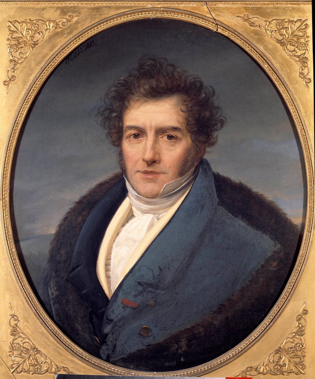 Portræt af Francois Adrien Boieldieu (1755 - 1834), fransk komponist. Maleri af Henri Francois Rieser (1767-1828) af Henri Francois Riesener