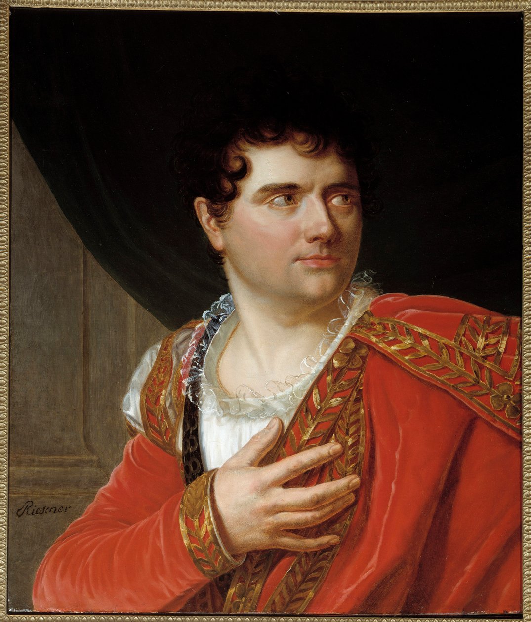 Portræt af Jean Baptiste Sauveur Gavaudan (1772 - 1840) sanger i rollen som montano de berton. Maleri af Henri Francois Riesener (1767-1828). Olie på lærred. Mål: 0,68 x 0,55 m. Paris, Musée Carnavalet af Henri Francois Riesener