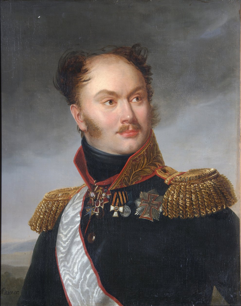 Portræt af grev Mikhail Fyodorovich Orlov 1788-1842, ca 1818 af Henri Françoiss Riesener