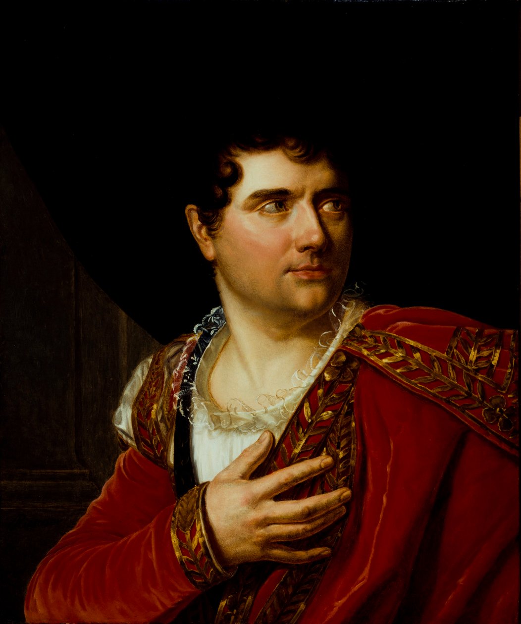 Portræt af Jean-Baptiste-Sauveur Gavaudan 1772-1840, ca 1799. af Henri Françoiss Riesener