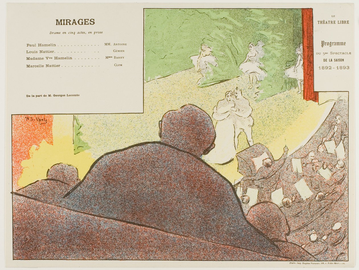 Femte forestilling: Mirages, til Le Théatre Libre af Henri Gabriel Ibels