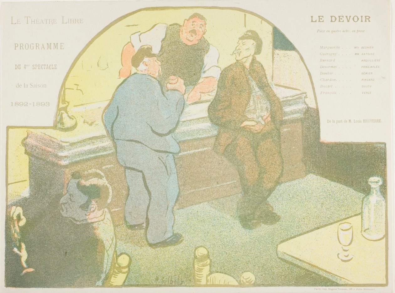 Fjerde forestilling: Le Devoir, for Le Théatre Libre af Henri Gabriel Ibels