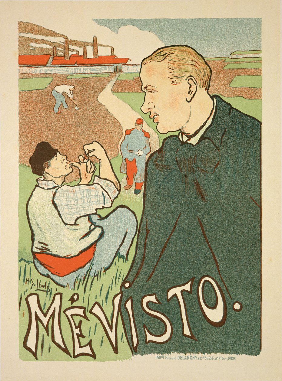 Gengivelse af en plakat med reklame 