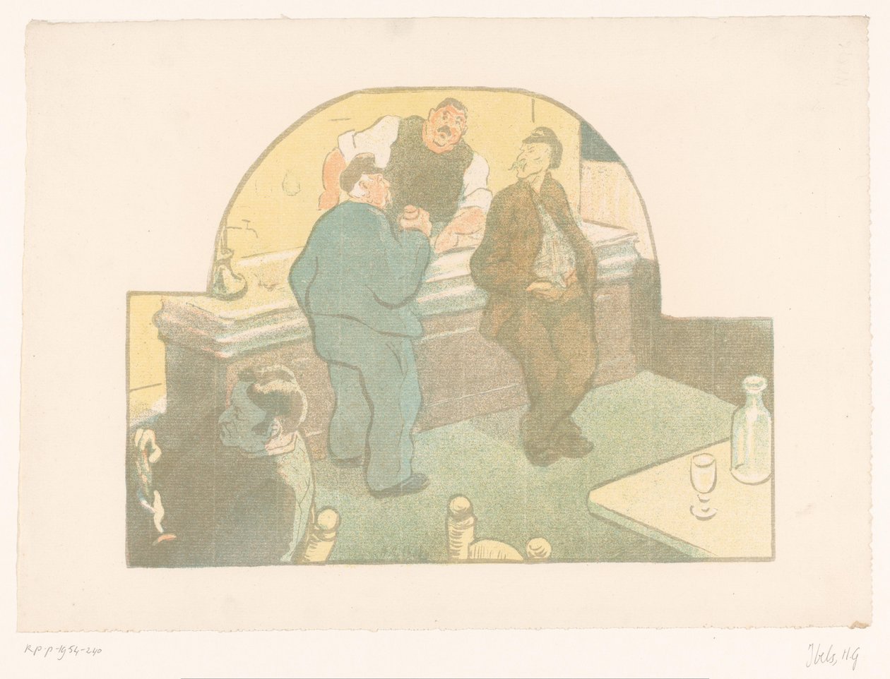 Fire mænd i en bistro Le Devoir Forestillinger af Théâtre Libre (serietitel) Les Programs du Théâtre Libre (serietitel) af Henri Gabriel Ibels