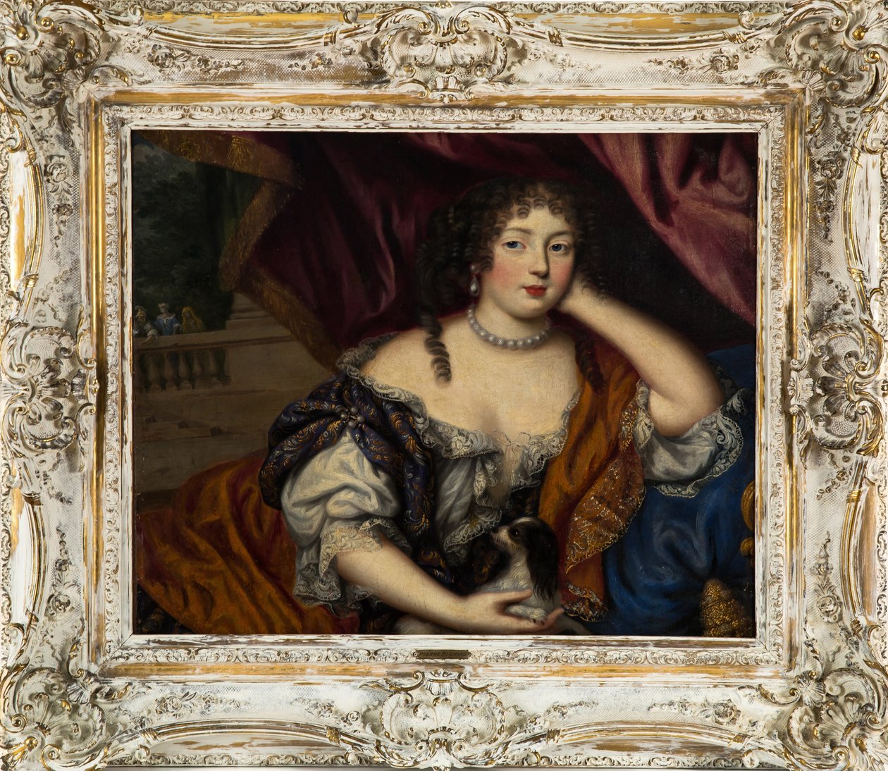 Portræt af Louise Renée de Penancoët de Kérouaille, hertuginde af Portsmouth 1649-1734 af Henri Gascar