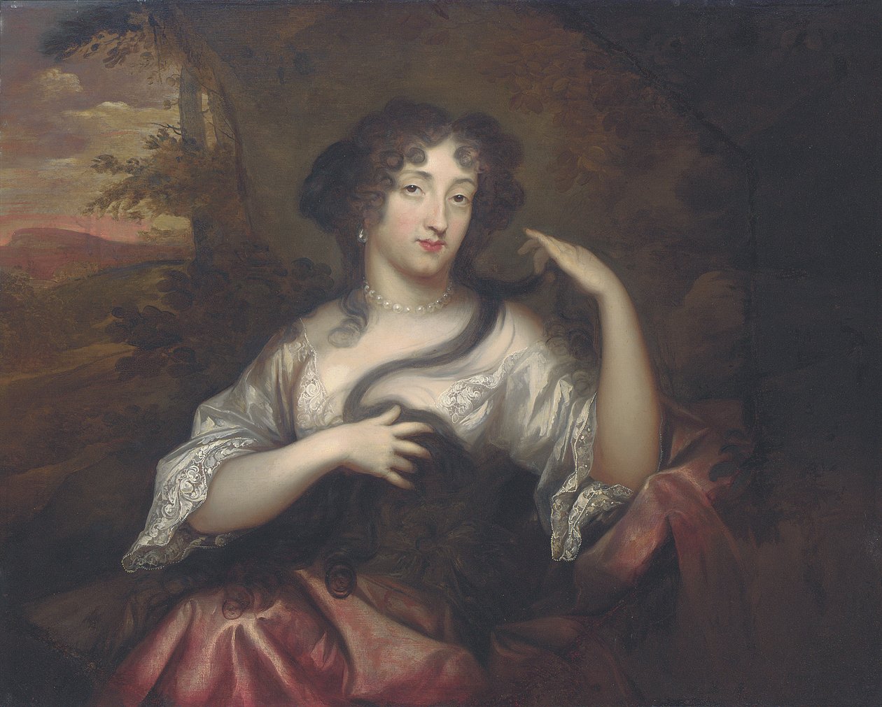 Portræt af Hortense Mancini, 1680 af Henri Gascard