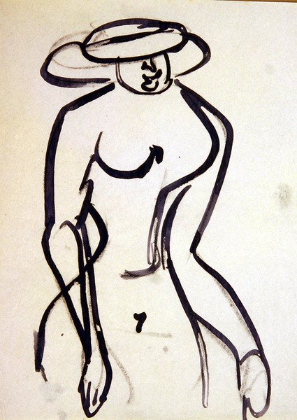 En hvepseformet promenademager af Henri Gaudier Brzeska