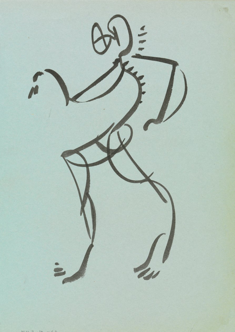 Dansende figur af Henri Gaudier Brzeska