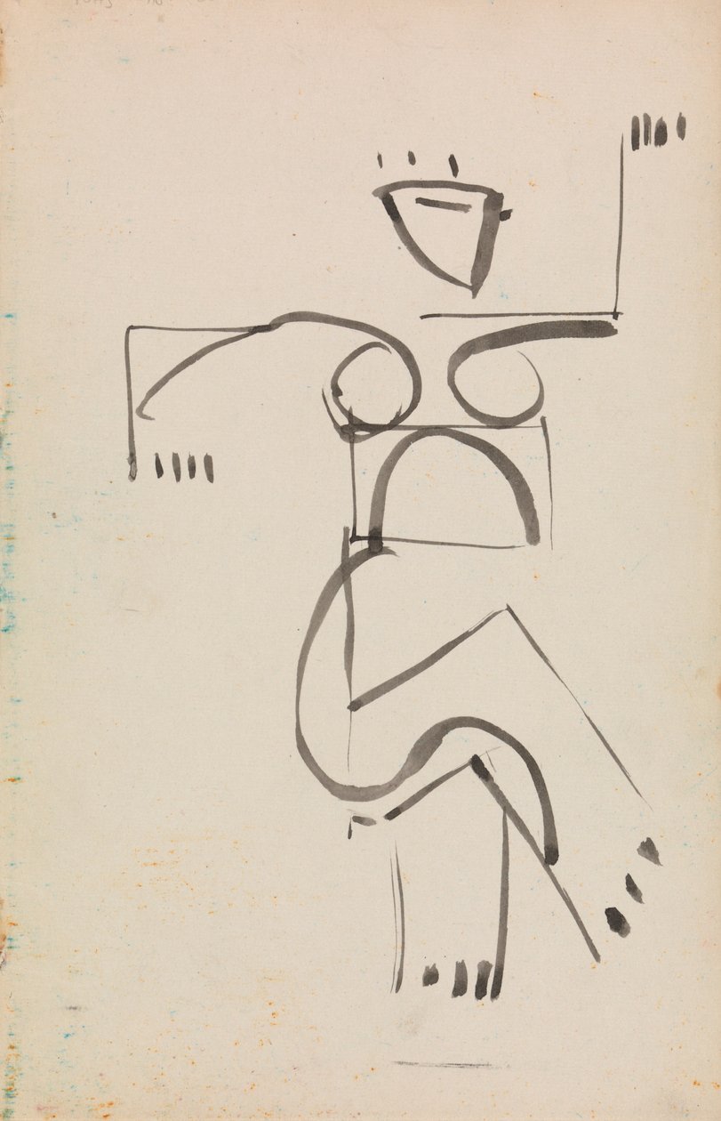 Dansende figur af Henri Gaudier Brzeska