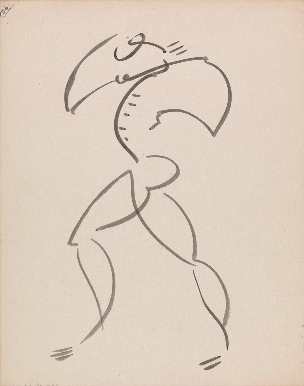 Dansende figur af Henri Gaudier Brzeska