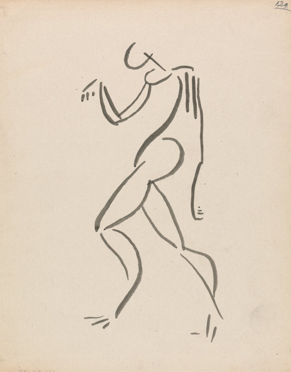 Dansende figur af Henri Gaudier Brzeska