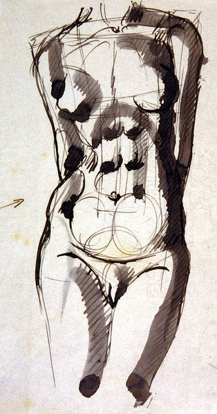 Kvinde Torso af Henri Gaudier Brzeska