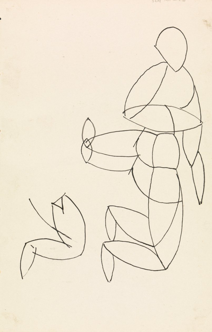 Figurstudie af Henri Gaudier Brzeska
