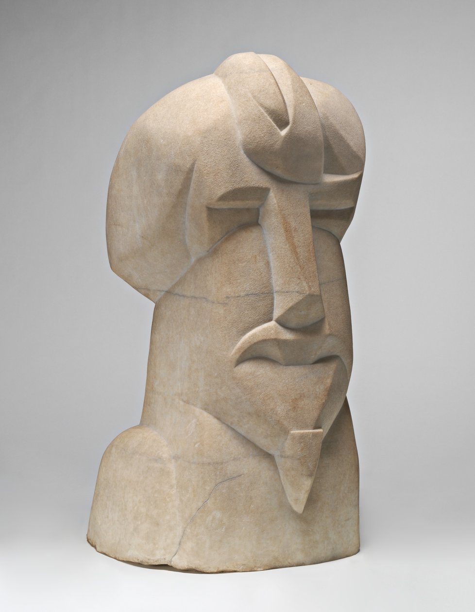 Hieratisk leder af Ezra Pound af Henri Gaudier Brzeska