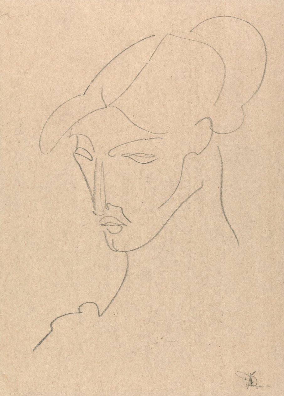 Portræt af en kvinde af Henri Gaudier Brzeska