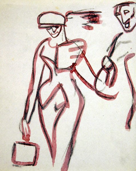 Promenader med ledsager af Henri Gaudier Brzeska