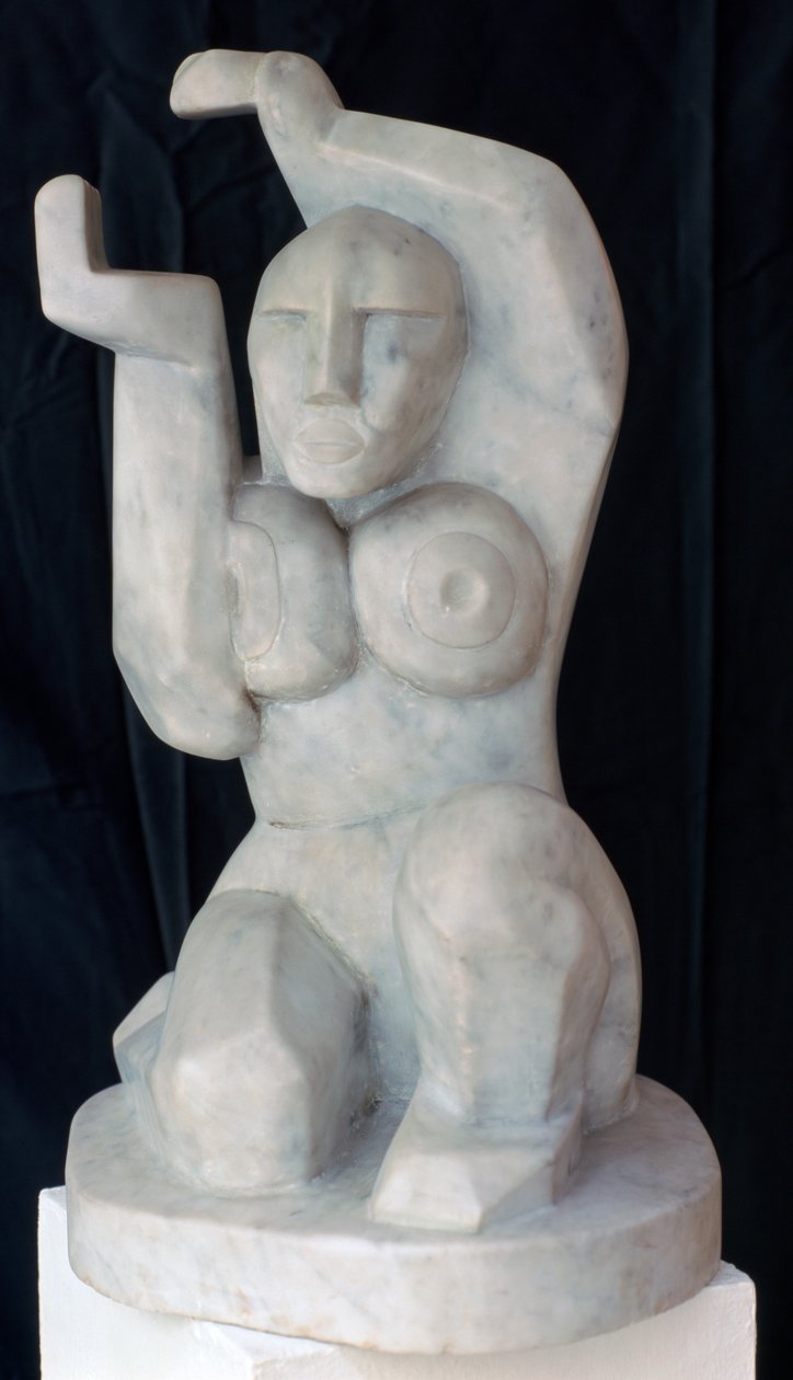 Siddende kvinde, c1911-1915 af Henri Gaudier Brzeska