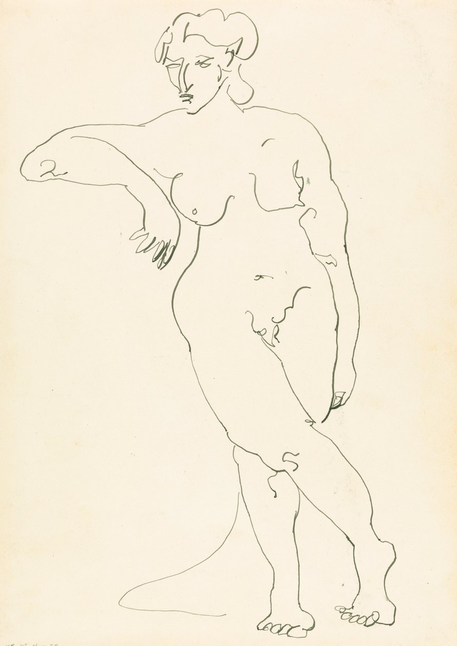 Stående kvindeskikkelse af Henri Gaudier Brzeska
