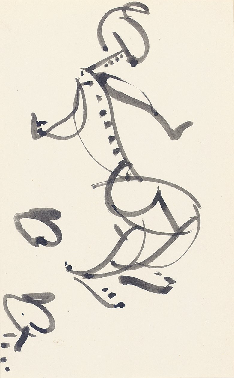 Studie for "Red Stone Dancer", 1914 af Henri Gaudier Brzeska
