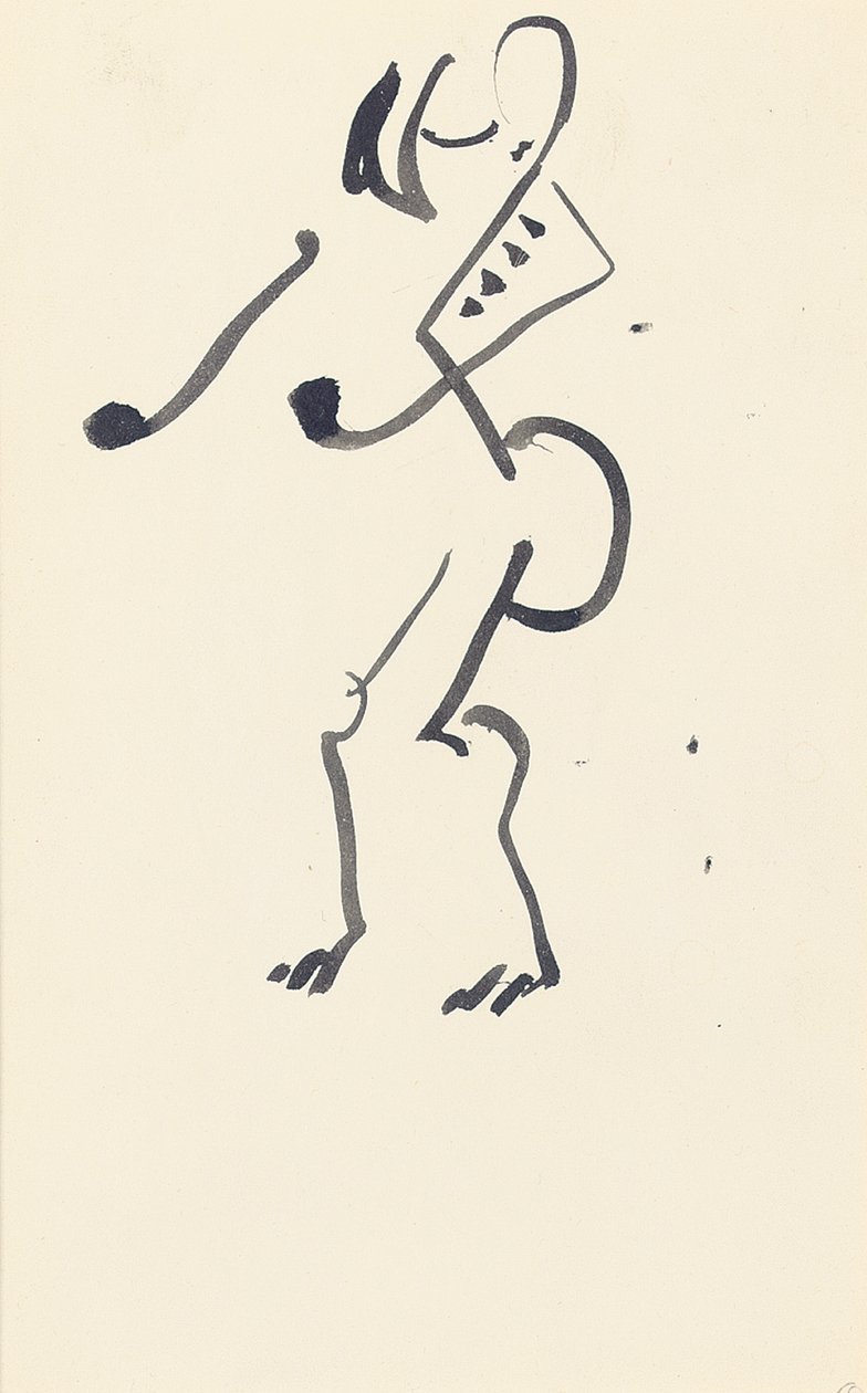 Studie for "Red Stone Dancer", 1914 af Henri Gaudier Brzeska