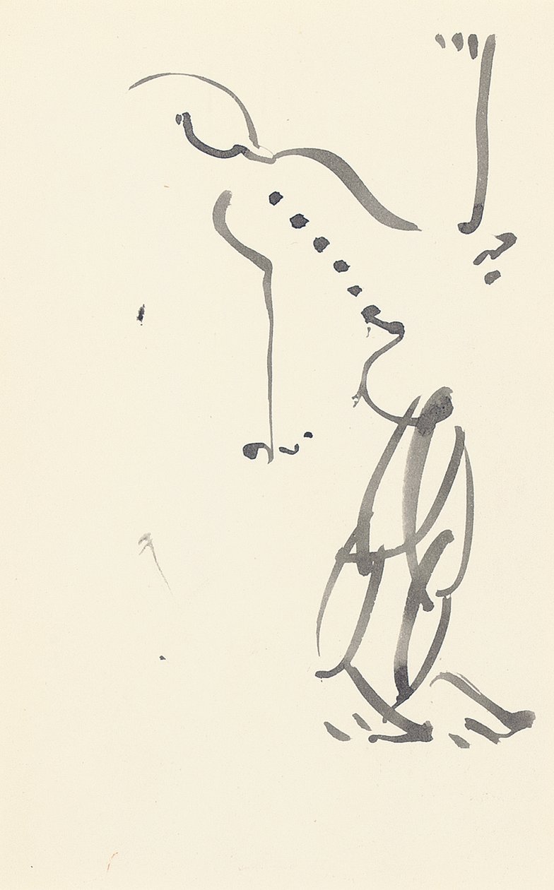 Studie for "Red Stone Dancer", 1914 af Henri Gaudier Brzeska