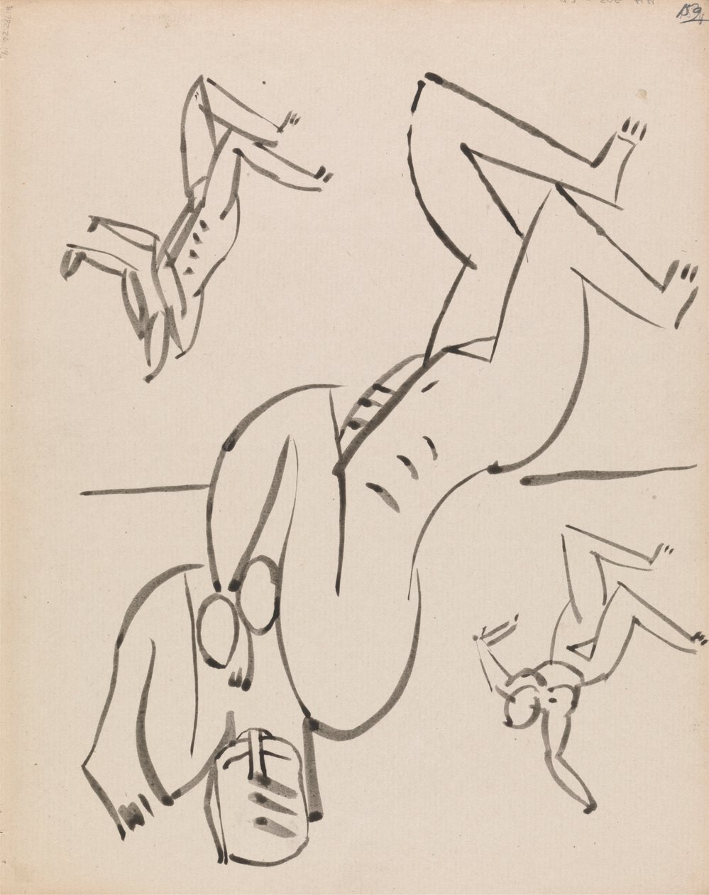 Tre undersøgelser for en kvindelig figur af Henri Gaudier Brzeska