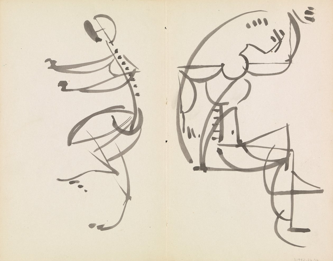 To figurstudier af Henri Gaudier Brzeska