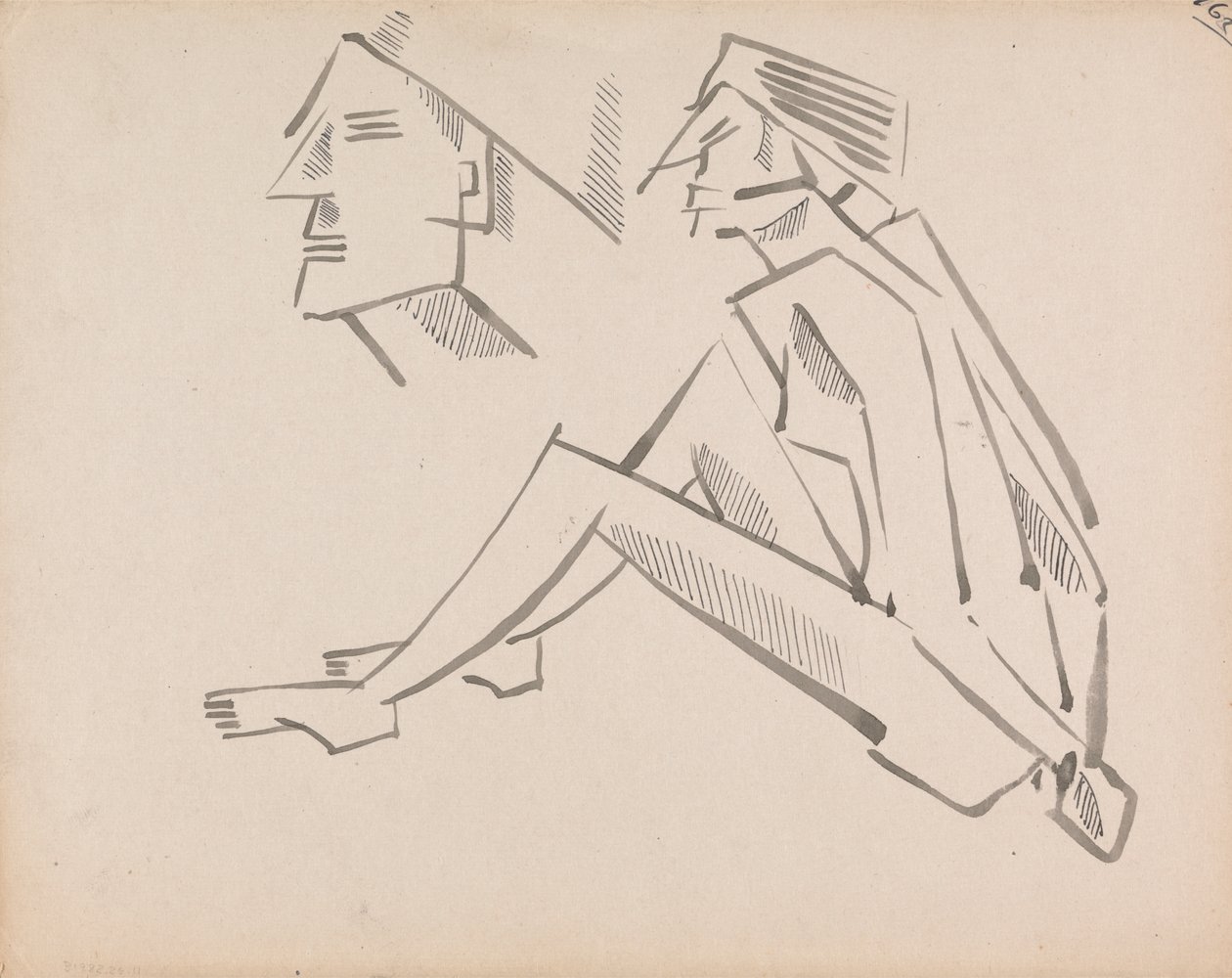 To figurstudier af Henri Gaudier Brzeska