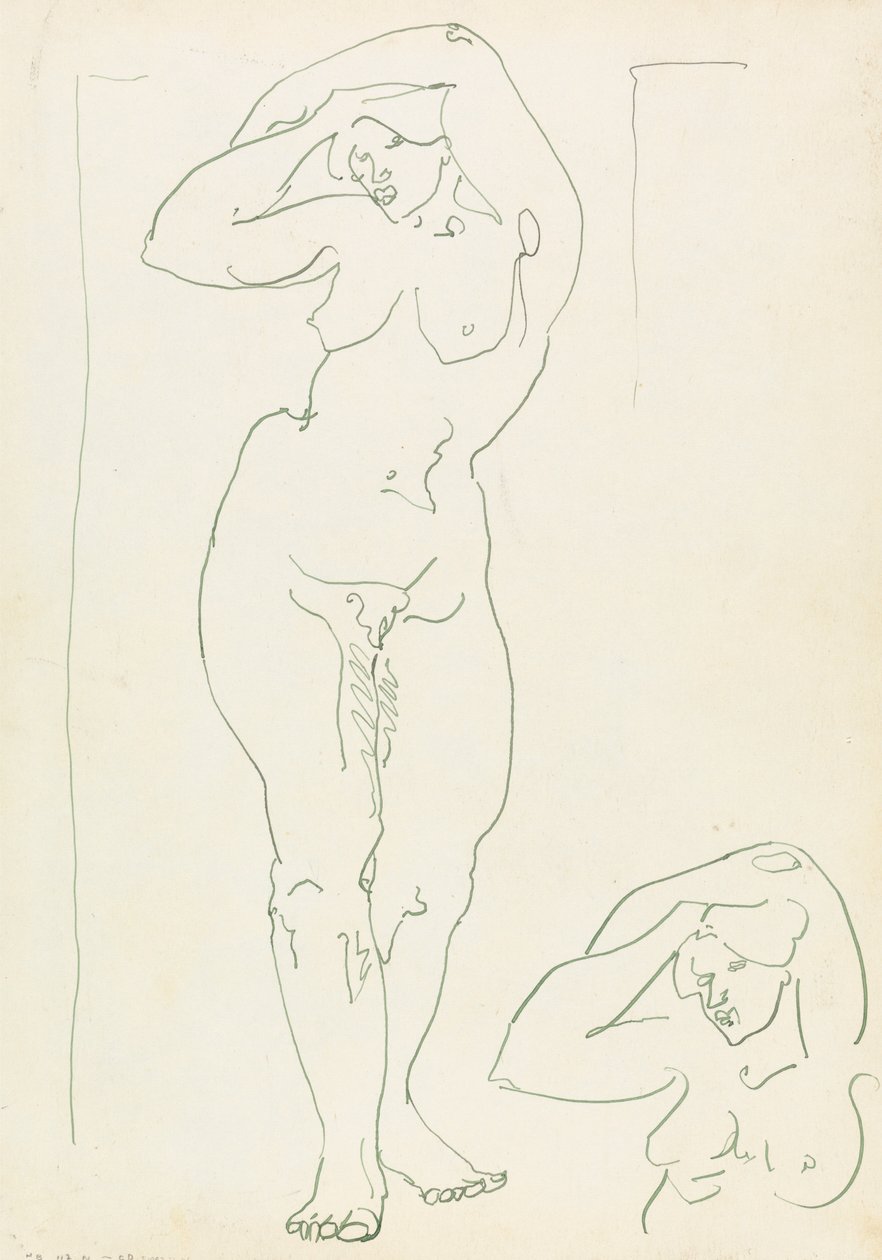 To undersøgelser af en kvindeskikkelse af Henri Gaudier Brzeska