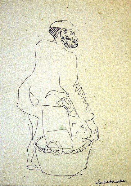 Whitechapel-jøde sælger brugte varer af Henri Gaudier Brzeska