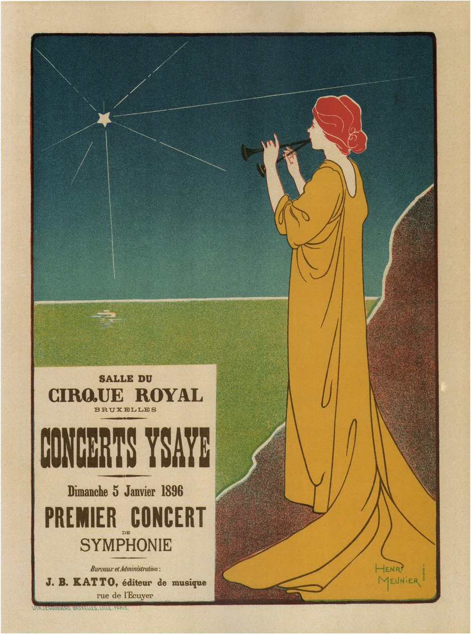 Koncerter Ysaÿe, 1895 af Henri Georges Meunier
