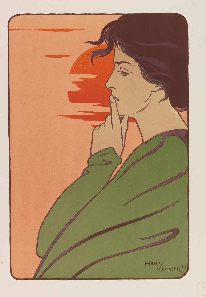 Time of Silence Hour of Silence, 1897. af Henri Georges Meunier
