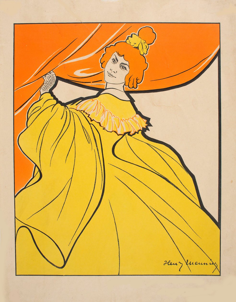 Odette Dulac, ca. 1900. af Henri Georges Meunier