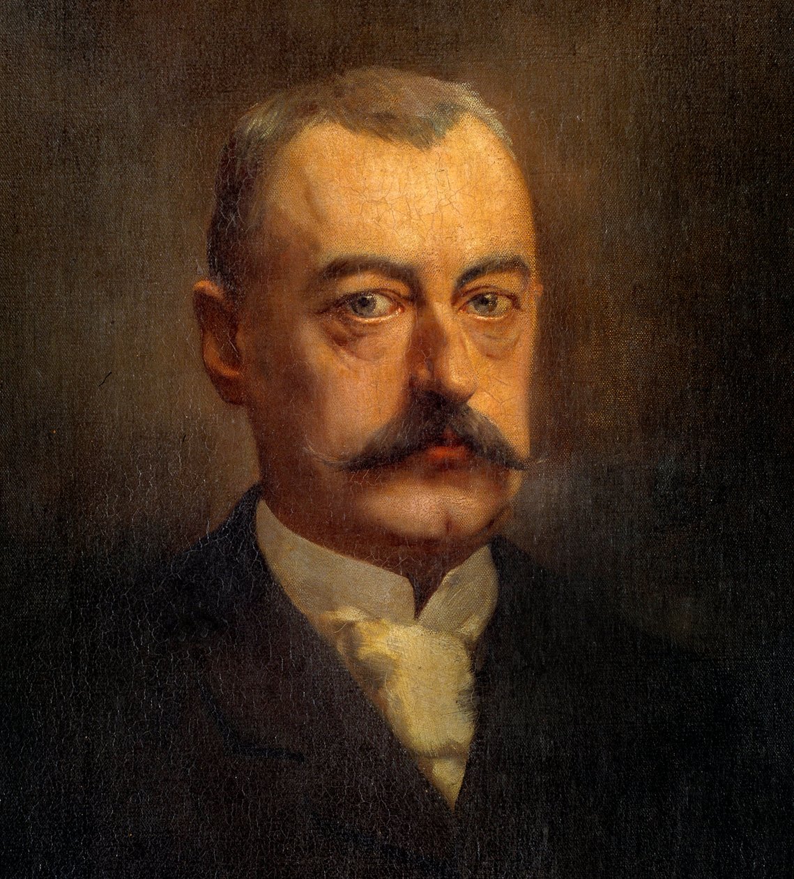 Detalje af "" Portræt af Pierre Waldeck Rousseau (Waldeck-Rousseau) (1846-1904) politiker"" Maleri af Henri Gervex (1852-1929) 1800-tallet søn. 1x0,72 m Paris, Musee Carnavalet af Henri Gervex