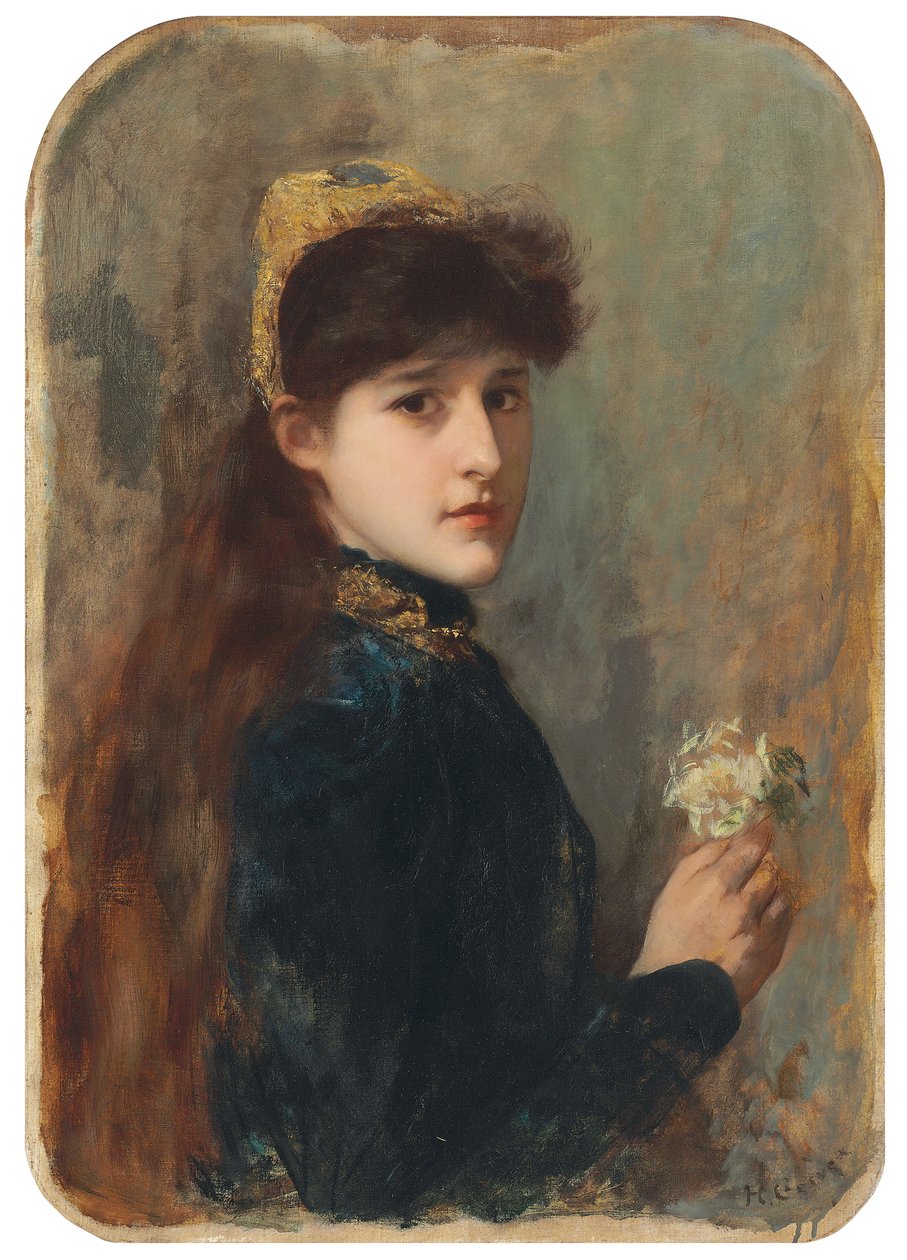 Portræt af en ung pige, ca. 1877-1880 af Henri Gervex