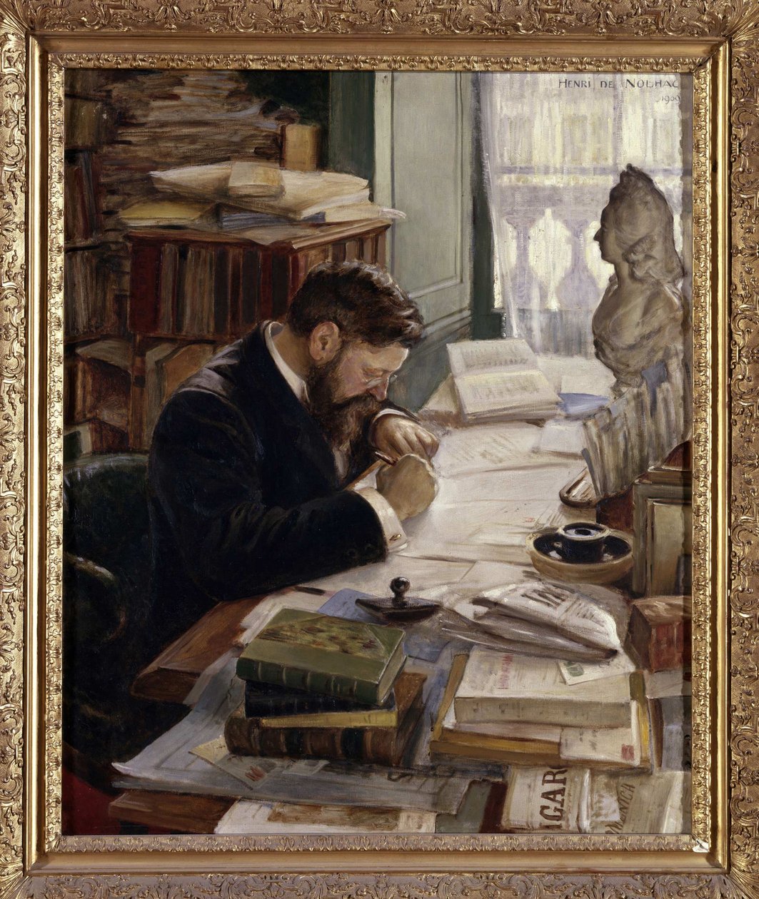 Portræt af Pierre de Nolhac 1859-1936, 1909. af Henri Girault De Nolhac