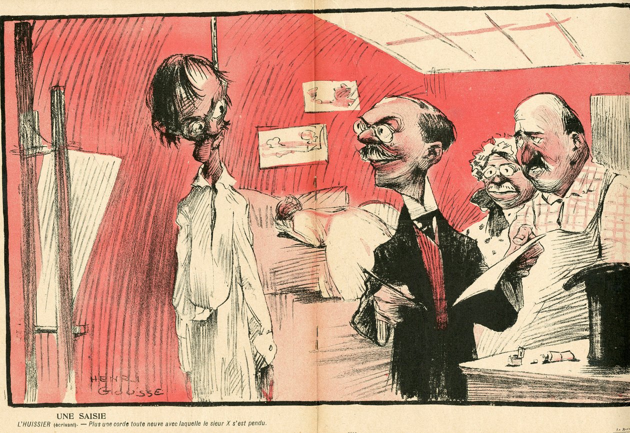 Smørtallerkenen, nummer 175, satirisk i farve af Henri Gousse
