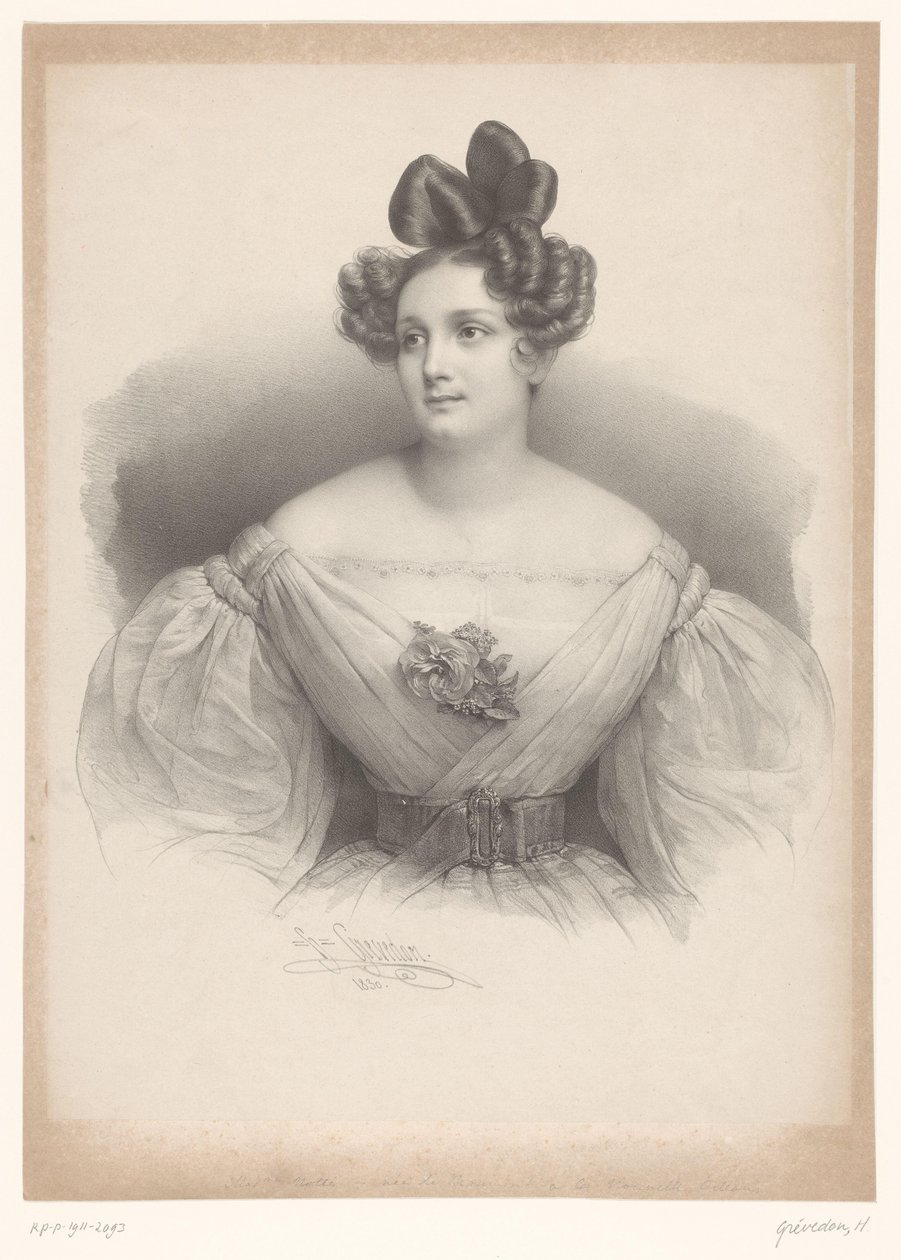 Der er et portræt af Madame Nolte af Henri Grevedon