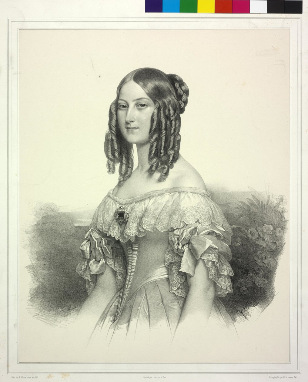 Prinsesse af Sachsen-Coburg-Gotha Victoria af Henri Grevedon