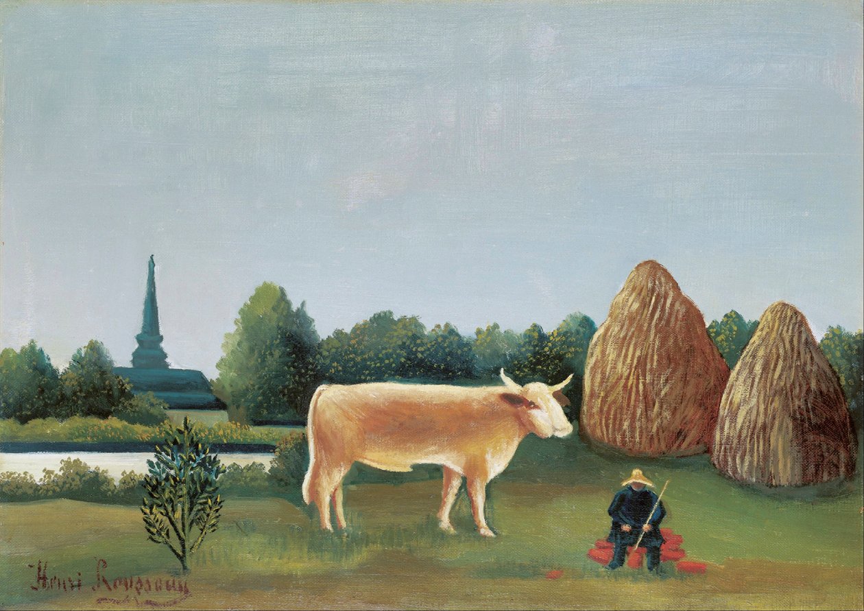 Scene i Bagneux i udkanten af ​​Paris af Henri Rousseau dit le Douanier Rousseau (1844-1910) af Henri J.F. Rousseau