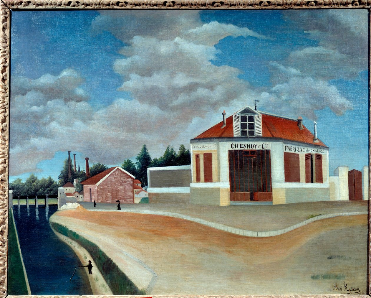 Fabrik af stole i Alfortville Maleri af Henri Rousseau dit le Douanier Rousseau (1844-1910) 1897 Søn. 0,73x0,92 m Paris, musee de l