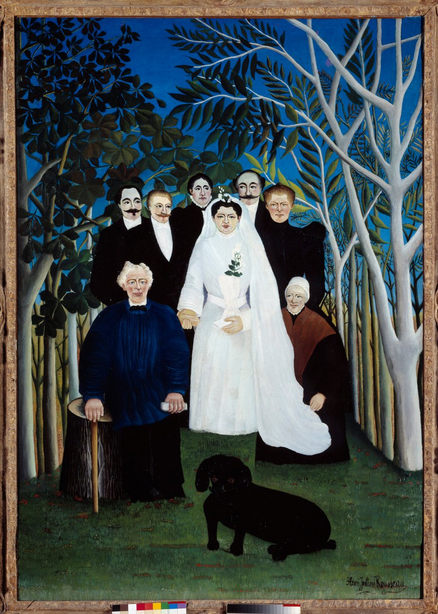 Brylluppet omkring 1905. Maleri af Henri Rousseau dit Le Douanier (1844-1910) af Henri J.F. Rousseau