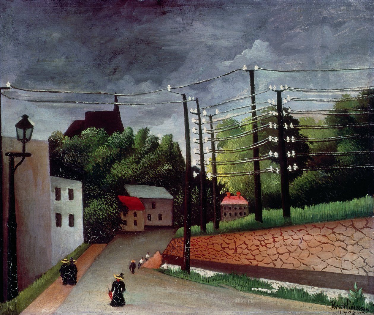 Udsigt over Malakoff, Hauts-de-Seine af Henri J.F. Rousseau