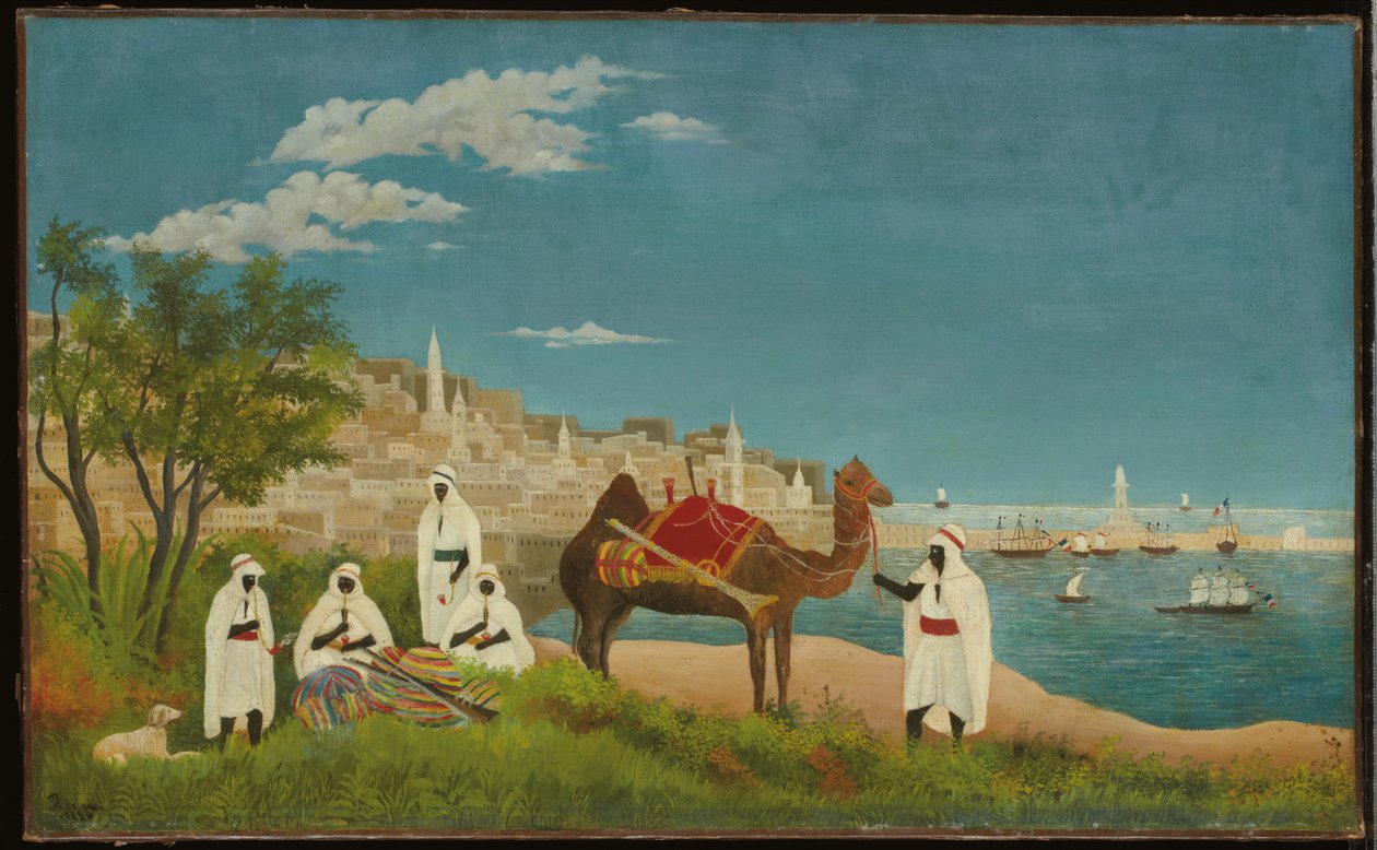 Landskab, Algier, 1880 af Henri J.F. Rousseau